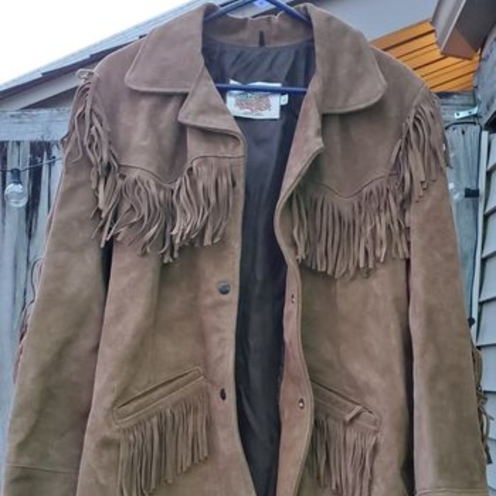 Vintage Suede Fringe jacket
